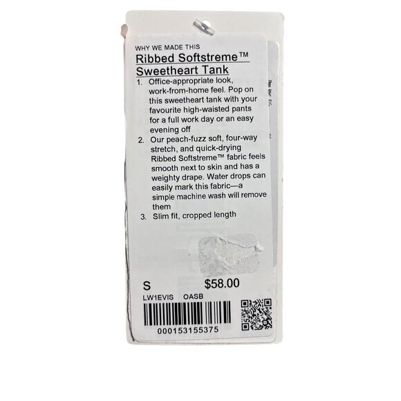 Lululemon Ribbed Softstreme Tank & Shorts Set Oasis Blue Size S Relaxed Fit - Picture 6 of 6